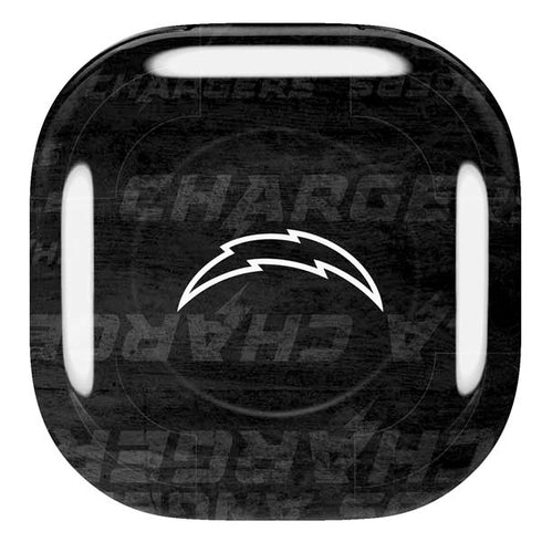 NFL Los Angeles Chargers Black & White Galaxy Buds Live Skin